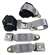 1-43187 74-77 Gray Lap & Shoulder Coupe Seat Belts - Single Retractor