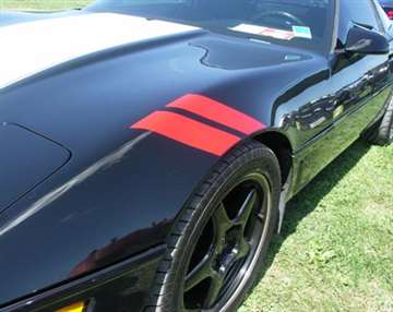 1-43455 84-96 Front Fender Accent Strips. Red