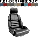 corvette part 93 Leather Seat Covers Black Sport