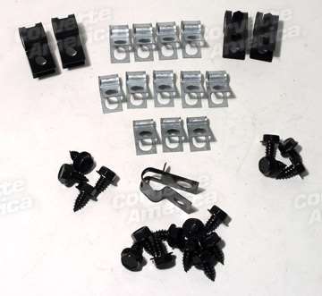 corvette part 71-73 Brake Line Clips 34 Piece Set