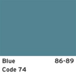 1-459274 Corvette Rear Carpet. Blue Mass-Back Coupe 1988-1989
