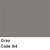 1-460284 Corvette Rear Carpet. Gray Mass-Back Coupe 1994-1995-1996