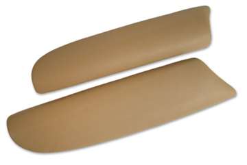 1-479891 Corvette Leather ArmRest Pads - Oak 1997-1998-1999-2000-2001-2002-2003-2004