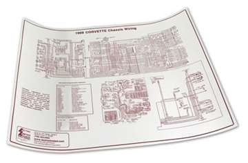 corvette part 69 Wiring Diagram Laminated 17-x22-