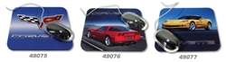 corvette part Mouse Pad Yellow C6 Coupe