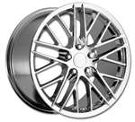 1-50412 Corvette Wheel-ZR1 2009 Style Chrome 18X9.5 57MM Offset 1988-1989-1990-1991-1992-1993-1994-1995-1996-1997-1998-1999-2000-2001-2002-2003-2004