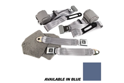 1-51660 Corvette Blue Lap & Shoulder Seat Belts - Single Retractor 1990-1991