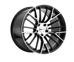 1-53067 Cray Wheels 2006-2019 Chevrolet Corvette Astoria Gloss Blk W/Mirror Cut Face