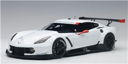 1-55912 Die-Cast Corvette C7.R Plain Color Version  White w/Red Accents 2014-2015-2016-2017-2018-2019