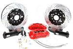 1-56207 Front Brake System - 14- Pro+ Red 6 Piston Caliper 1963-1964-1965-1966-1967-1968-1969-1970-1971-1972-1973-1974-1975-1976-1977-1978-1979-1980-1981-1982