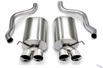 1-58072 Corsa 2005-2008 Chevrolet Corvette 2.5" Axle-Back Dual Rear Exit with Twin 3.5" Polished Pro-Series Tips