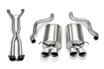 1-58102 Corsa 2006-2008 Chevrolet Corvette 2.5" Cat-Back Dual Rear Exit with Twin 3.5" Polished Pro-Series Tips