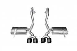 1-58138 Corsa 1997-2004 Chevrolet Corvette 2.5" Axle-Back Dual Rear Exit with Twin 4.0" Black PVD Pro-Series Tips