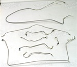 1-9878 69 Brake Line Set. Stainless Steel W/O Power Brake