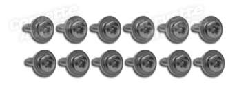 1-K1091 65-67 Kick Panel Screws. 12 Piece Set