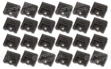 1-K1225 64-67 Windshield Molding Clip Set. Coupe 24 Piece