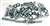 1-K1254 58-60 Rear Bumper Mount Bolt Kit. Replacement 52 Piece