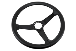 1-Q23920 1980-1981 CHEVROLET CORVETTE N.Q.P. REPRODUCTION STEERING WHEEL. BLACK LEATHER BLACK SPOKES