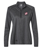 LADIES' SPACED DYED QUARTER-ZIP PULLOVER