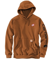 CARHARTT MIDWEIGHT HOODED LOGO SWEATSHIRT