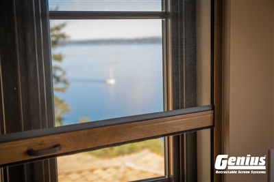 Genius Incognito2 Retractable Window Screens for wood windows