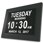2-in-1 Calendar and Day Clock Plus with Reminder Assistance