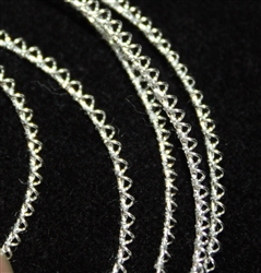 465-050: Millary Wire (Laced Wire) - Silver Plated - Per yard