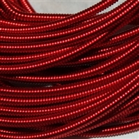 Vivid Red No. 2 Coloured Pearl Purl - Per 18" cut