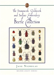 Stumpwork, Goldwork, Embroidery Beetle Collection