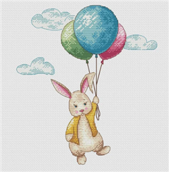 Artmishka - Bunny Rabbit and Balloons