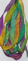 Dinky Dyes Silk Ribbon - Mardi Gras