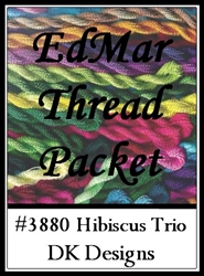 Hibiscus Trio - EdMar Thread Packet #3880
