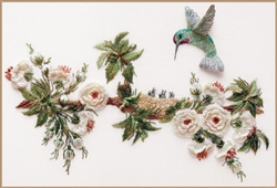 English Rose & Hummingbirds - Edmar kit #1606
