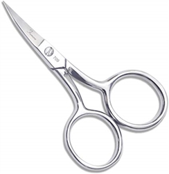 Famore 4" Left Handed Embroidery Scissors Curved