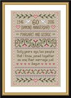 Little Dove Designs - Diamond Anniversary Sampler