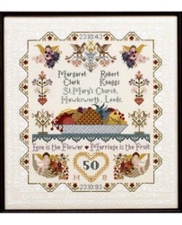 Moira Blackburn Samplers - Anniversary Wedding Sampler