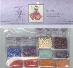 January's Garnet Fairy  Embellishment Pkg