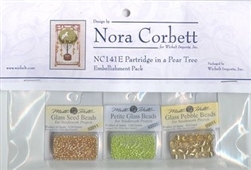 NC141E - Partridge in a Pear Tree Embellishment Pkg