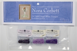 NC246E - Angel White Trumpet Embellishment Pkg