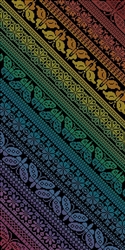 NEN027 - Twisted Rainbow Sampler Cross Stitch Only Version Chart
