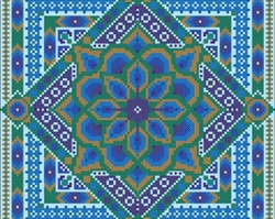 NEN039 - Peacock Mandala Cross Stitch Only Chart