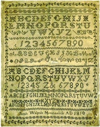 StitchyBox Samplers - Sarah Walpole 1810