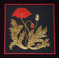 Alison Cole Embroidery -The Poppy