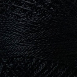 Valdani Perle Cotton Color #1 - Black Dyed