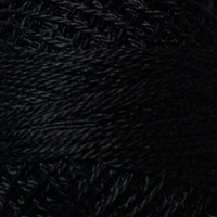 Valdani Perle Cotton Color #1 - Black Dyed