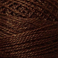 Valdani Perle Cotton Color #1645 - Red Brown Dark