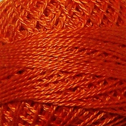 Valdani Perle Cotton Color #73 - Peach Orange Dark