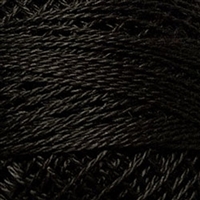 Valdani Perle Cotton Color 8123 - Brown Black Dark