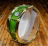 Emerald gold sparkle Beechwood snare