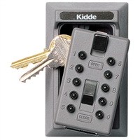 Kidde S5 Pushbutton Keysafe Permanent Lock Box - Titanium